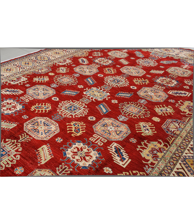 13'9 x 9'9 feet super fine oriental kazak 426x304 cm Area rug Hand knotted Carpet