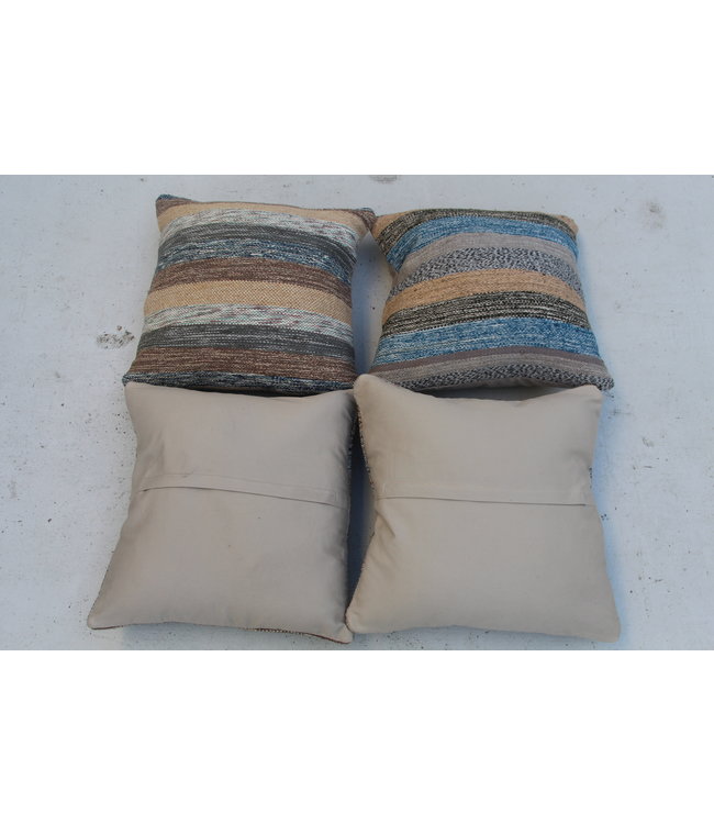 ​​4x modern kilim cushions 50x50 cm with filling