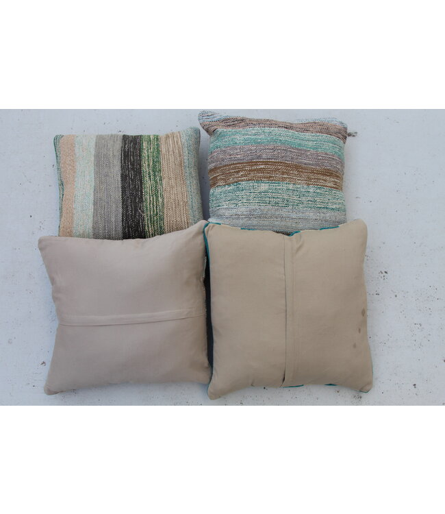4x modern kelim kussens 50x50 cm met vulling