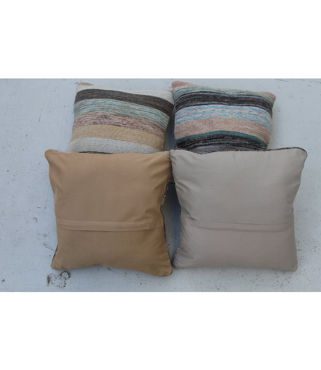 ​​4x modern kilim cushions 50x50 cm with filling