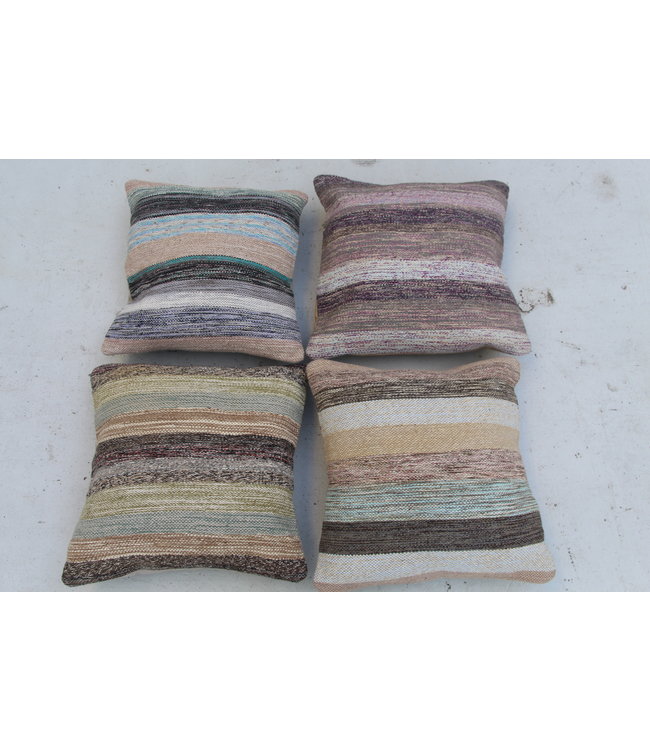 ​​4x modern kilim cushions 50x50 cm with filling