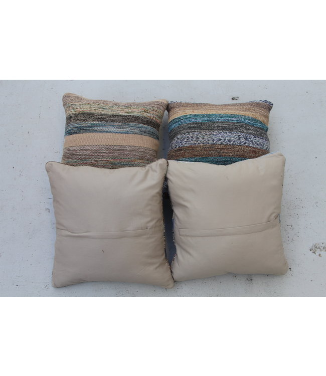 ​​4x modern kilim cushions 50x50 cm with filling