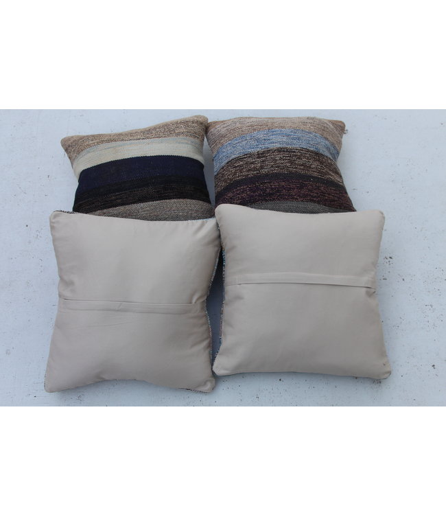4x modern kelim kussens 50x50 cm met vulling