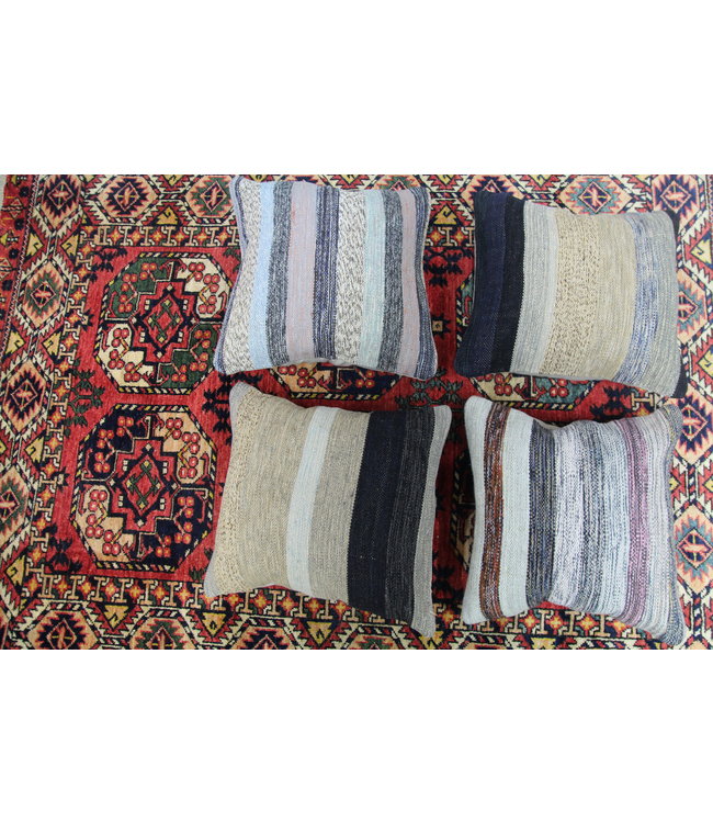 ​​4x modern kilim cushions 50x50 cm with filling