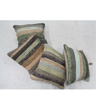 4x modern Kelim Kissen 50x50 cm mit Füllung