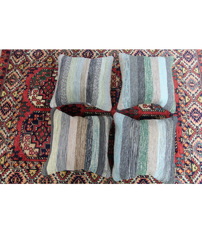 ​​4x modern kilim cushions 50x50 cm with filling