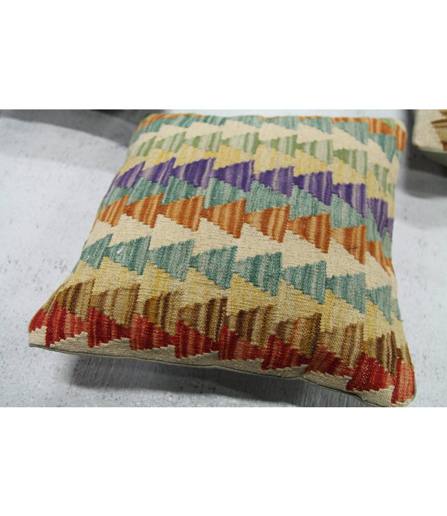 4x kelim kussens 40x40 cm met vulling