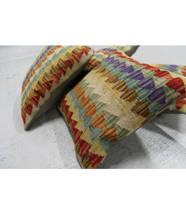 4x kelim kussens 40x40 cm met vulling