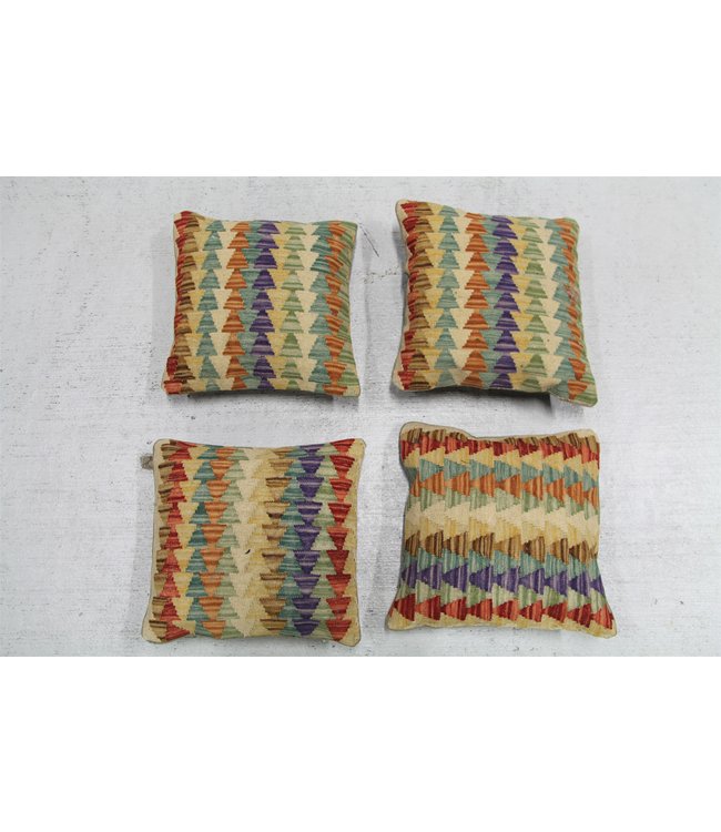 4x kilim cushions ca 40x40 cm with filling