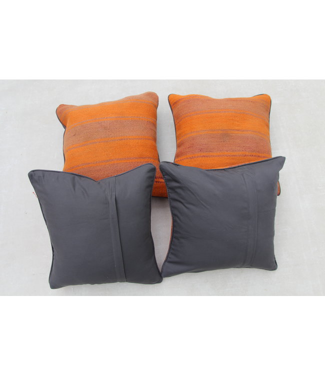 4x modern Kelim Kissen 45x45 cm mit Füllung