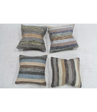 ​​4x modern kilim cushions 50x50 cm with filling