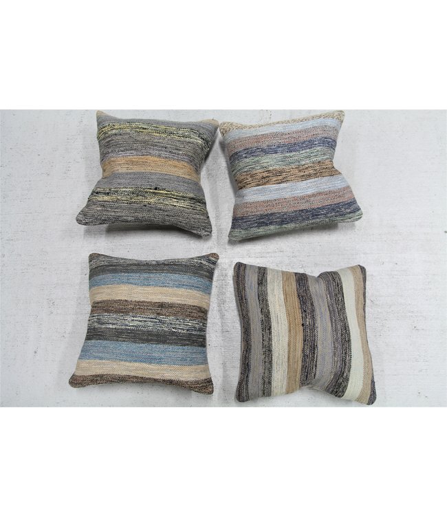 ​​4x modern kilim cushions 50x50 cm with filling