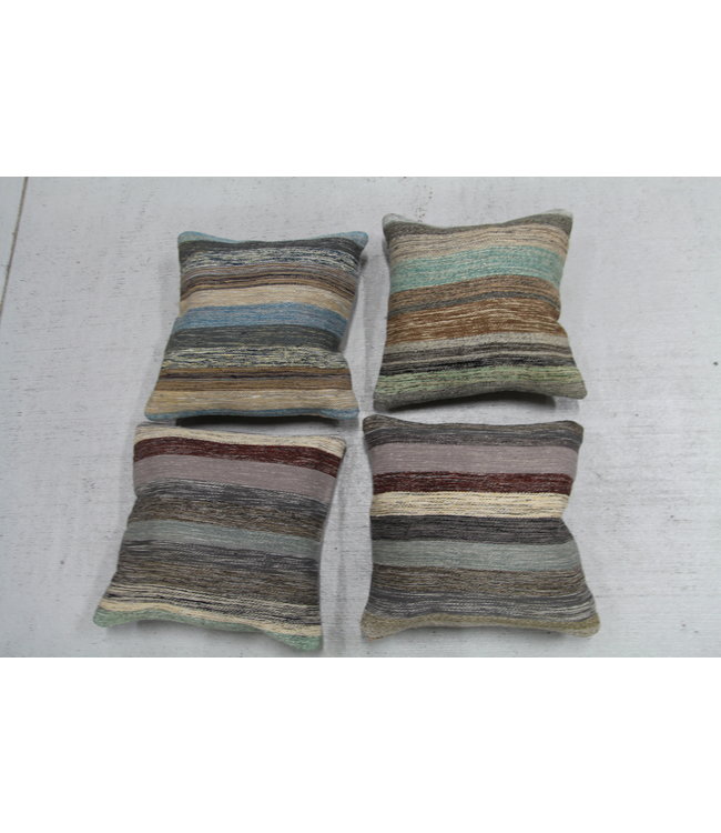 4x modern kelim kussens 50x50 cm met vulling