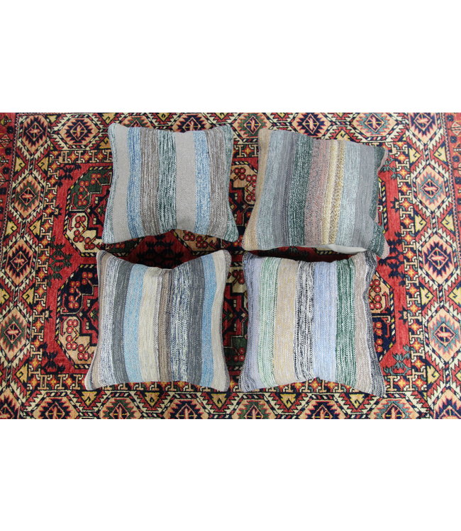 ​​4x modern kilim cushions 50x50 cm with filling