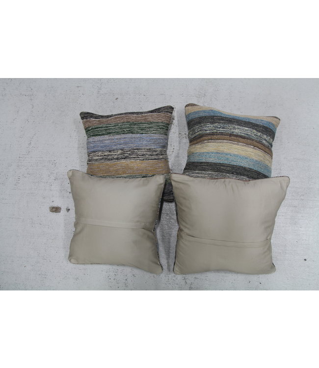 4x modern kelim kussens 50x50 cm met vulling