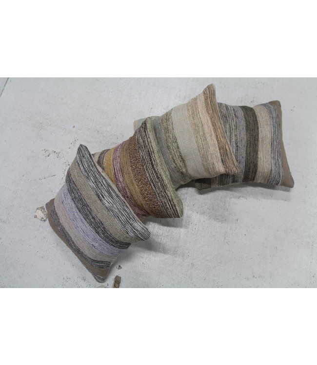 4x modern Kelim Kissen 50x50 cm mit Füllung