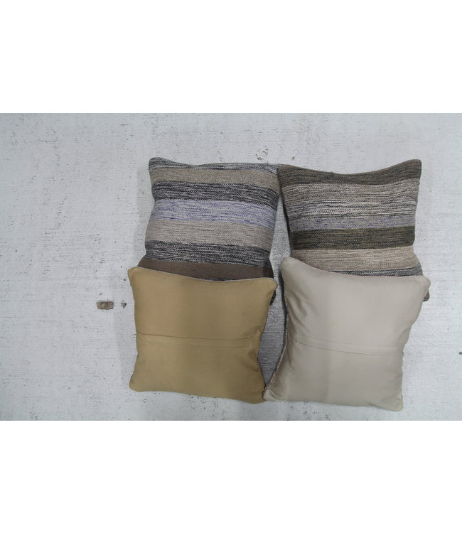 4x modern kelim kussens 50x50 cm met vulling