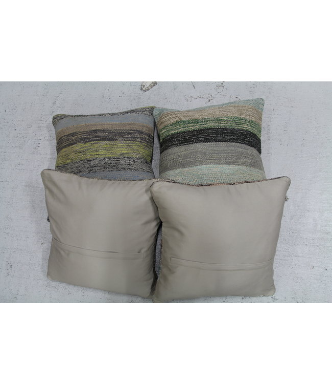 4x modern kelim kussens 50x50 cm met vulling