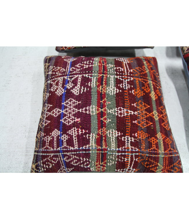 4x kelim kussens 40x40 cm met vulling