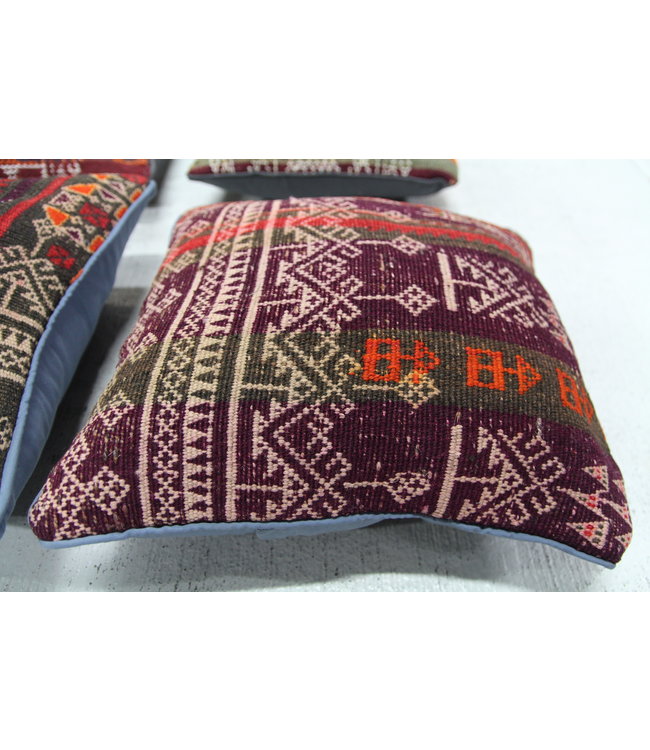 4x kelim kussens 40x40 cm met vulling