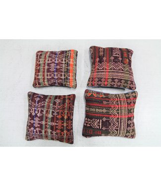 4x kilim cushions ca 40x40 cm with filling