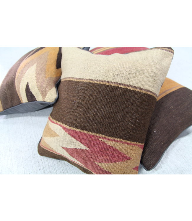 4x kelim kussens 40x40 cm met vulling