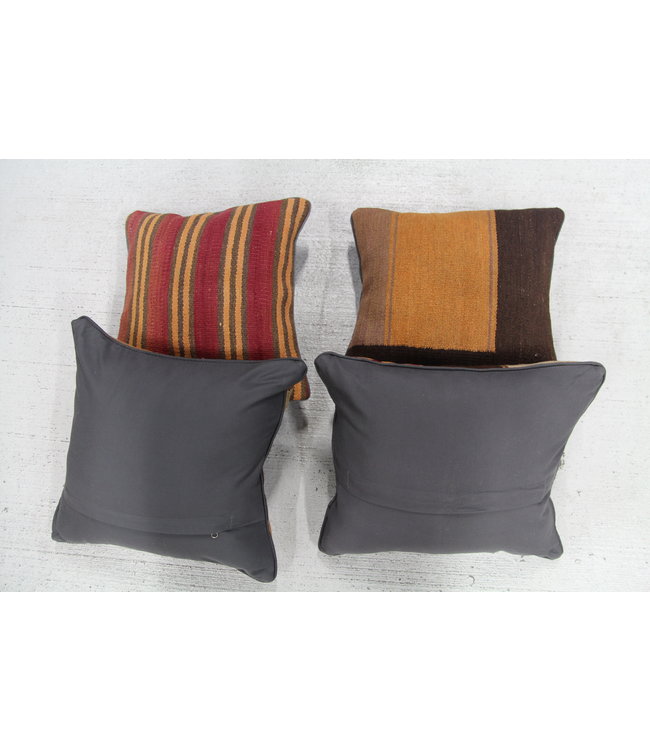 4x kelim kussens 40x40 cm met vulling