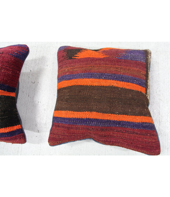 4x kelim kussens 40x40 cm met vulling