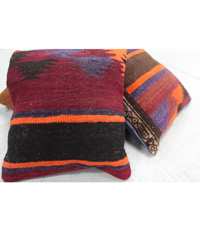 4x kelim kussens 40x40 cm met vulling