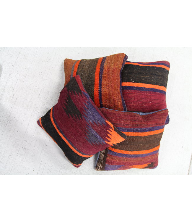 4x kilim cushions ca 40x40 cm with filling