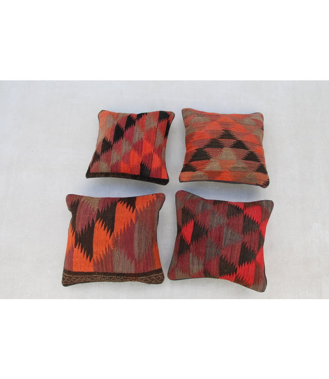 4x kilim cushions ca 40x40 cm with filling