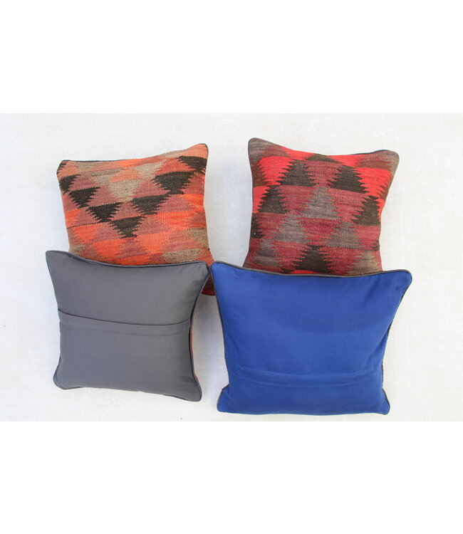 4x kelim kussens 40x40 cm met vulling