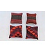 4x kilim cushions ca 40x40 cm with filling
