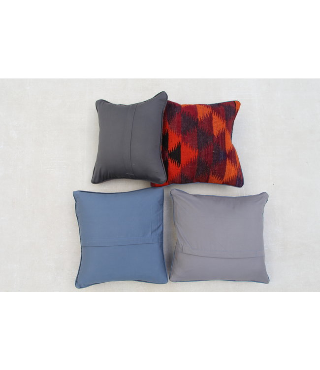 4x kelim kussens 40x40 cm met vulling