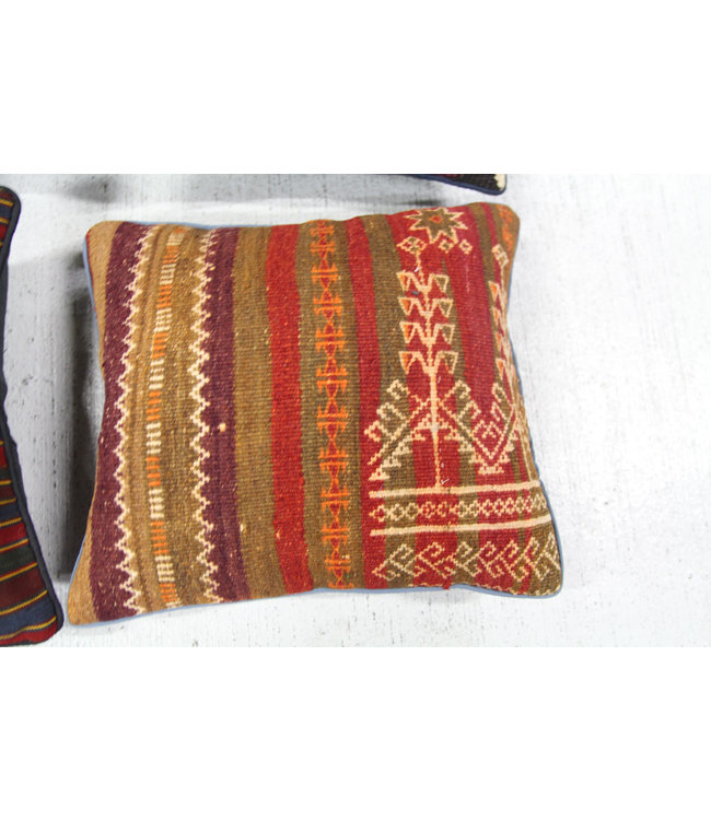 vintage 4 x kilim cushion cover ca 40x40 cm with filling