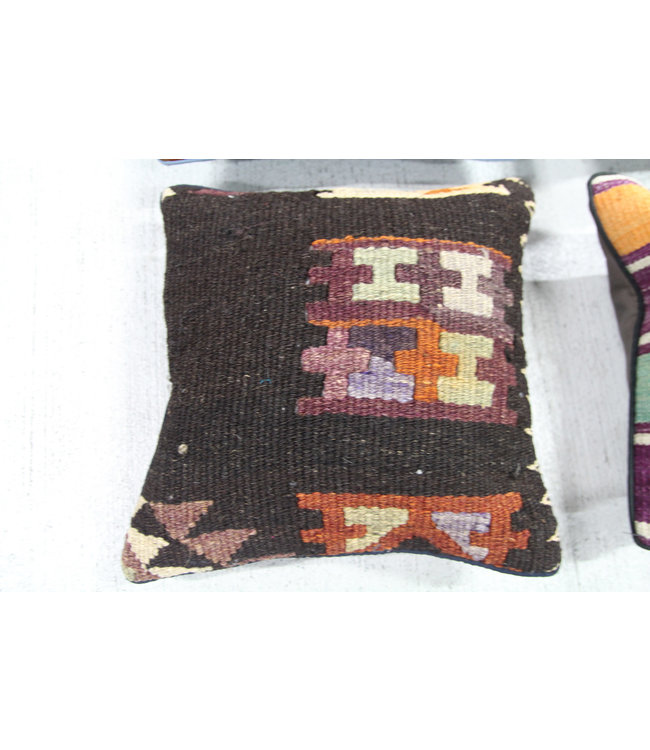 vintage 4 x kilim cushion cover ca 40x40 cm with filling