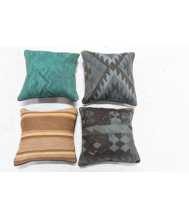 vintage 4x  Vintage kelim kissens  ca 40x40 cm mit Füllung