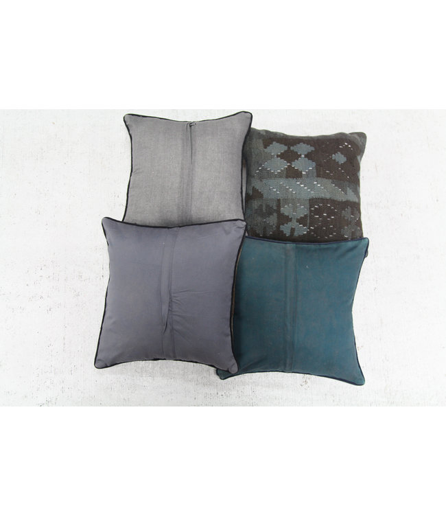 vintage 4x unike vintage kelim kussens met vulling 40x40 cm