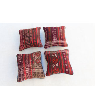 4x modern unique Kilim Cushion ca 45x45 cm