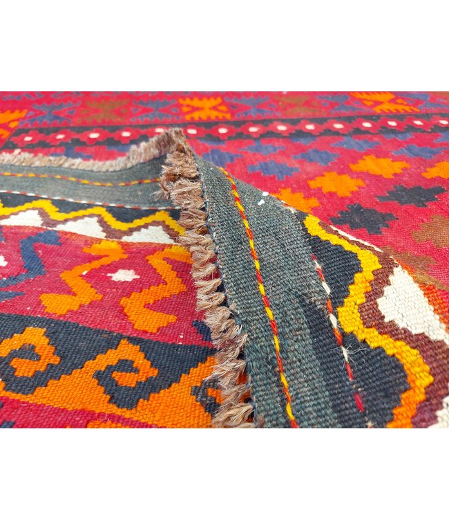 304X201CM Sheep Wool Handwoven Multicolor Traditional Afghan kilim Area Rug