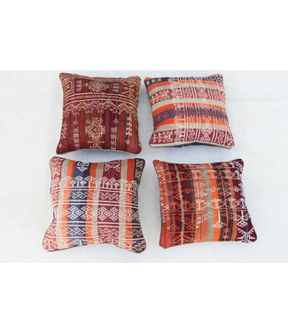 4x kilim cushions ca 45x45 cm with filling