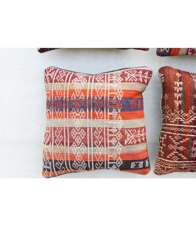 4x kelim kussens 45x45 cm met vulling
