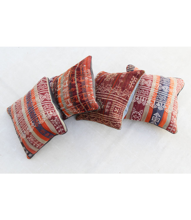 4x kilim cushions ca 45x45 cm with filling