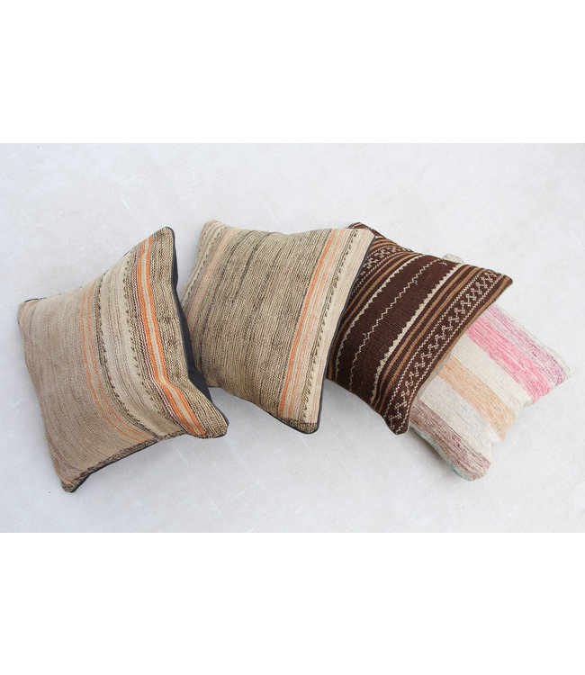 4x kelim kussens 45x45 cm met vulling