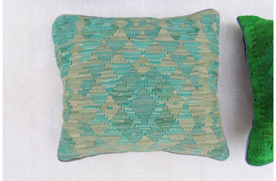 4x unike moderne kelim kussens met vulling ca 45x45 cm