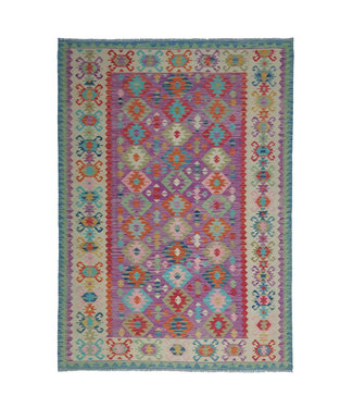 Handgewebte Orientalisch Wolle Kelim Teppich 288x208 cm Handgewebte Orientalisch Wolle Kelim Teppich 288x208 cm