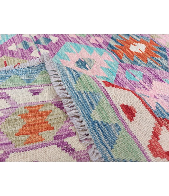 9'45x6'82 Hand Woven Afghan Wool Kilim Area Rug