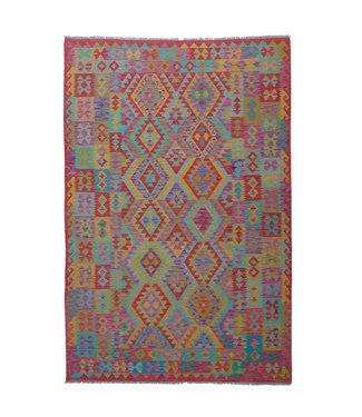 9'78x6'60 Hand Woven Afghan Wool Kilim Area Rug