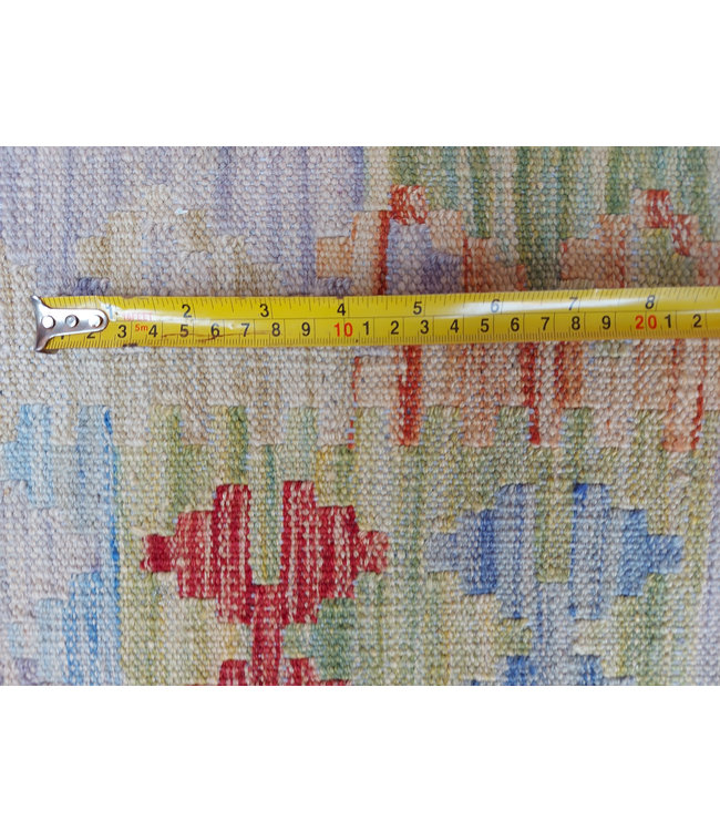 Handgewebte Orientalisch Wolle Kelim Teppich 302x205 cm