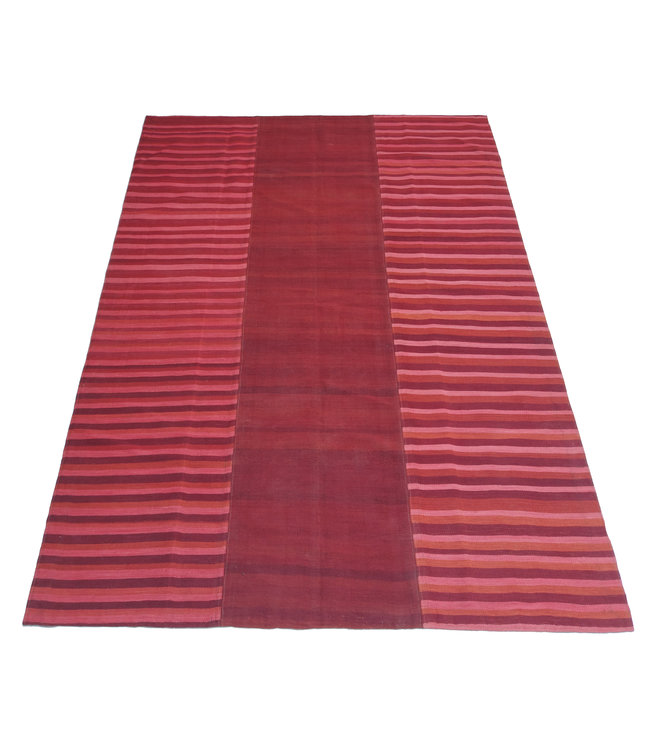 9'88x6'86 Hand Woven Afghan Wool Kilim Area Rug